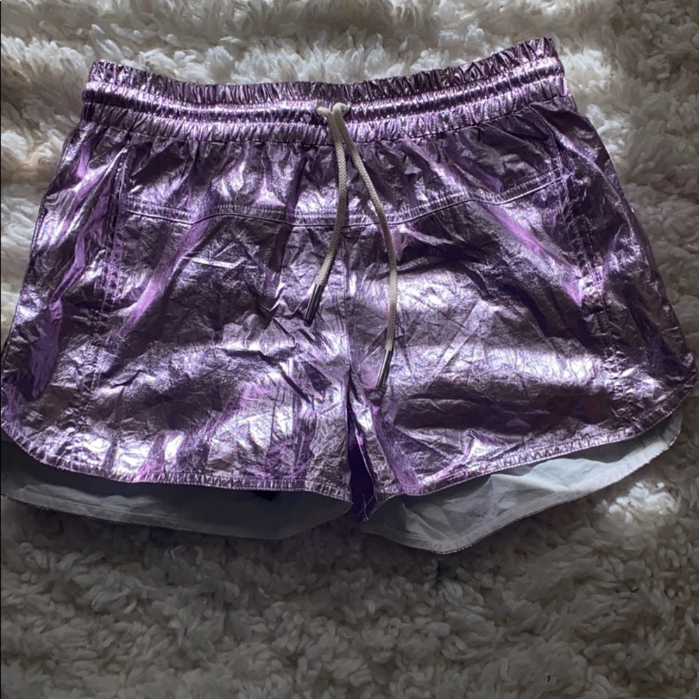 cute purple iridescent shorts
